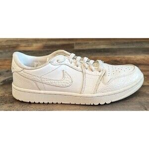New Nike Jordan 1 Retro Low Golf Shoes Sneakers - White Croc (DD9315-110) sz 8.5